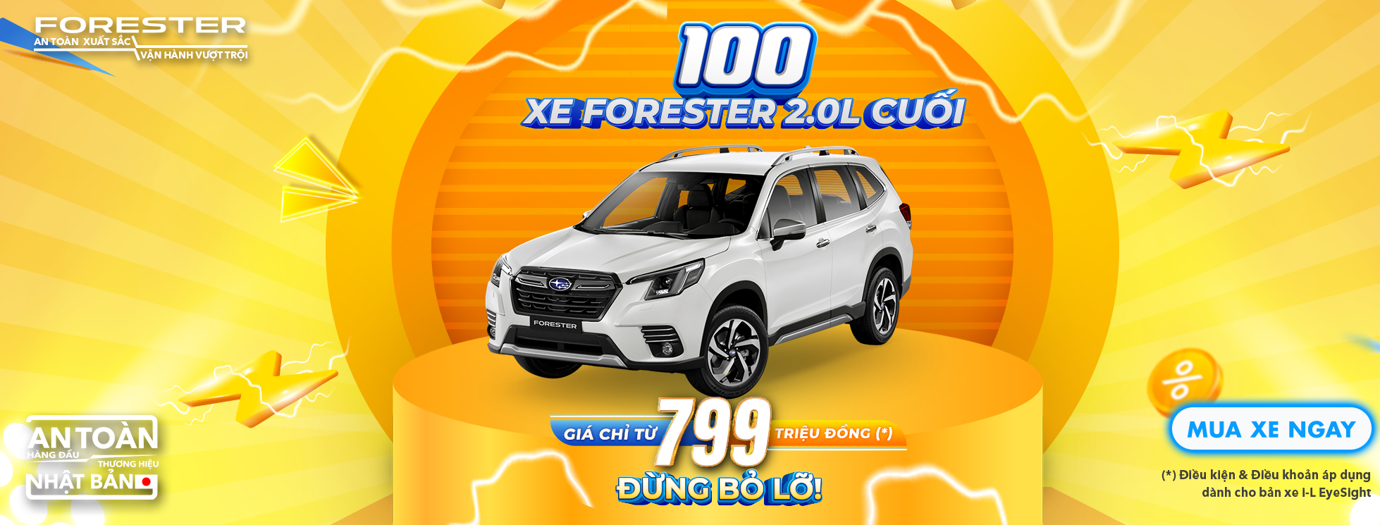 Subaru Forester 2.0 tháng 7 – Đại lý Subaru Đồng Nai